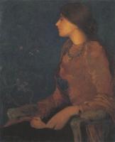 Aman-Jean, Edmond Francois - Portrait of Thadee Caroline Jacquet